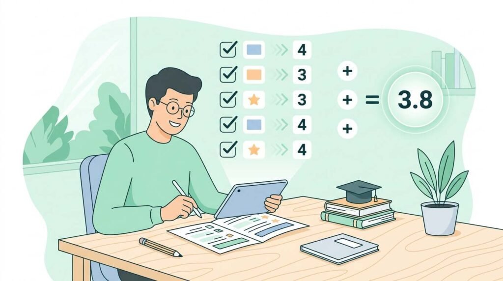 how to calculate gpa high school